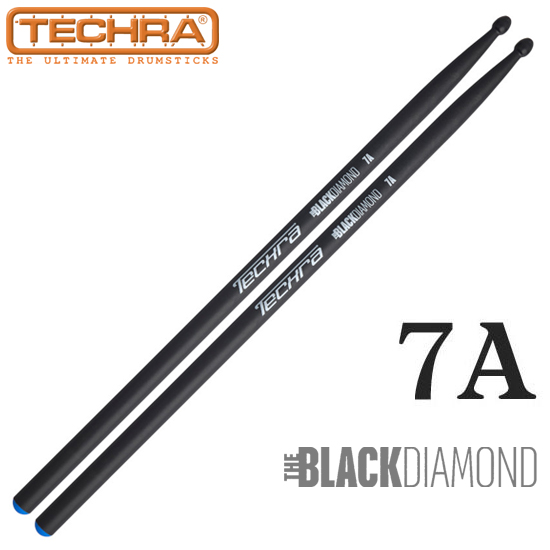 Techra 블랙 다이아몬드 7A 카본 드럼스틱