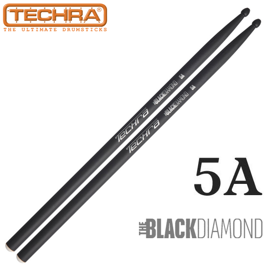 Techra 블랙 다이아몬드 5A 카본 드럼스틱