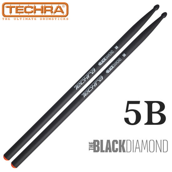 Techra 블랙 다이아몬드 5B 카본 드럼스틱
